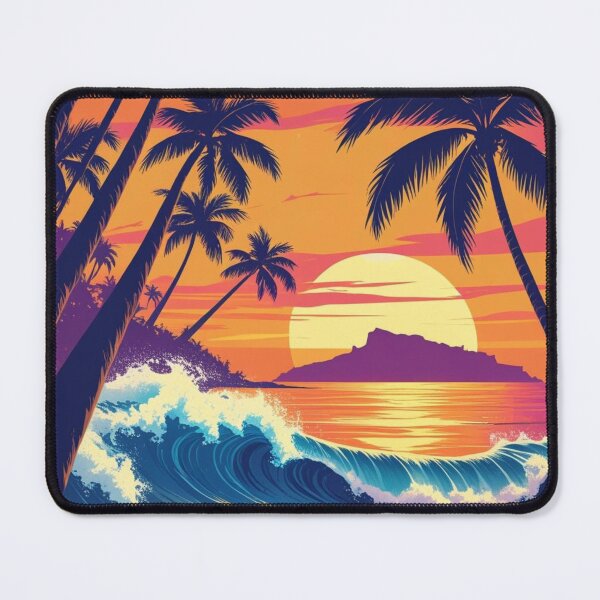 Item preview, Vibrant Sunset Wave designed and sold by DPDesignArt.