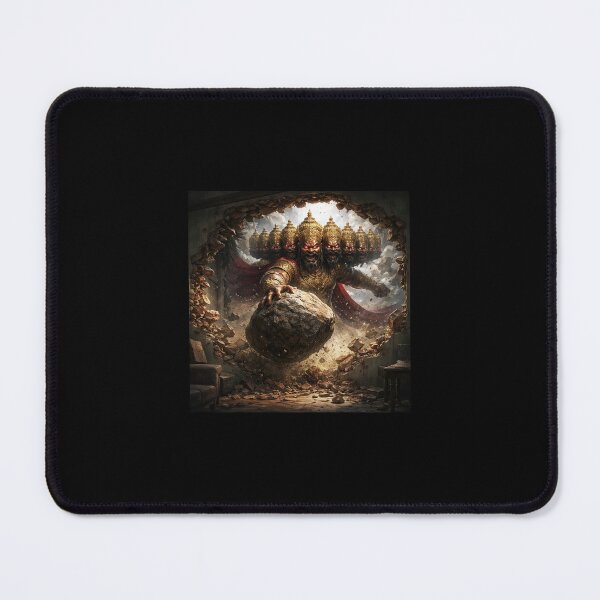 Item preview, Ferocious demon Ravan picking huge boulder designed and sold by SHRIVISH.