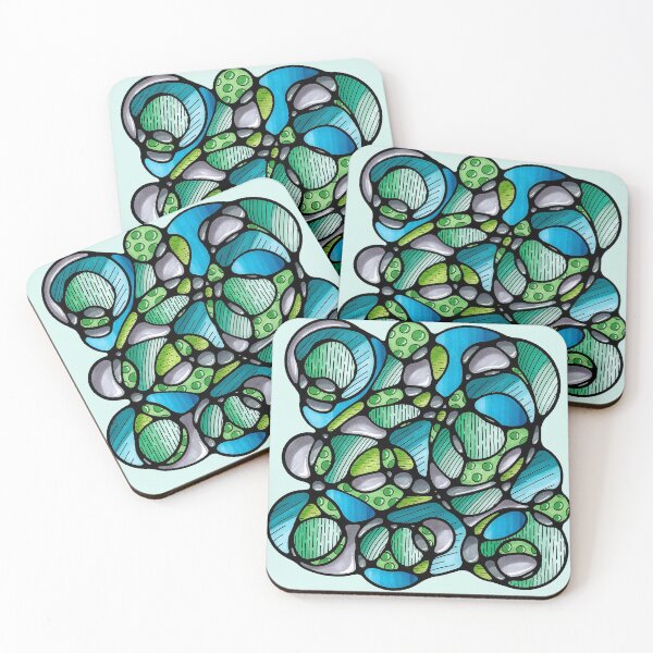 Item preview, Textured abstract doodle – organic shapes designed and sold by Doodleofnono.
