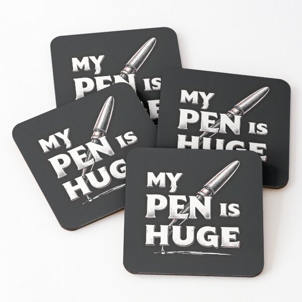 Item preview, My Pen Is Huge – Bold Writer Humor Design designed and sold by Huskyyy Designs.