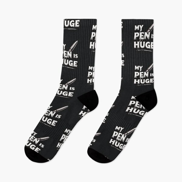 Item preview, My Pen Is Huge – Bold Writer Humor Design designed and sold by Huskyyy Designs.