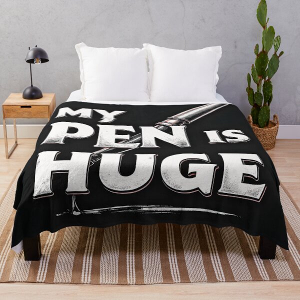 Item preview, My Pen Is Huge – Bold Writer Humor Design designed and sold by Huskyyy Designs.