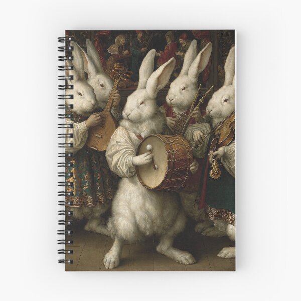 Item preview, Medieval Rabbit Musicians designed and sold by ebrawne.