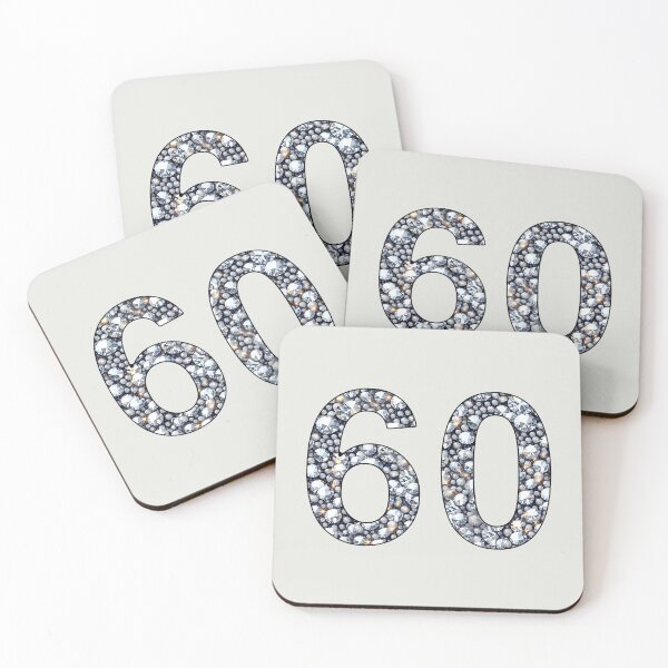 Item preview, Diamond wedding anniversary (number 60) with diamonds or birthday designed and sold by Segasprojects.