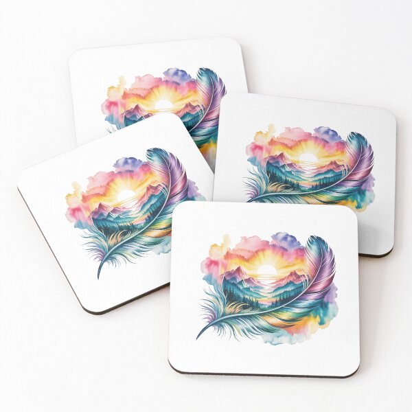 Item preview, Watercolor Feathers  designed and sold by Sweetvoilet.