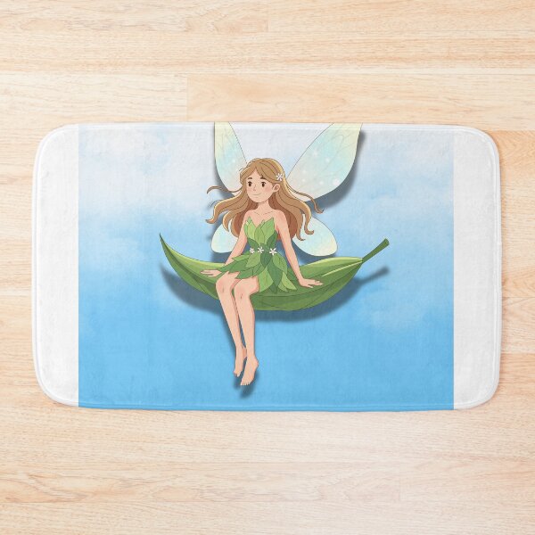 Item preview, Magical Forest Fairy Sitting on Leaf designed and sold by Cutethings3.