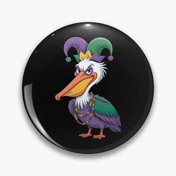 Item preview, Mardi Gras Pelican Louisiana Parade Animal Lover designed and sold by PunkNation-Arts.