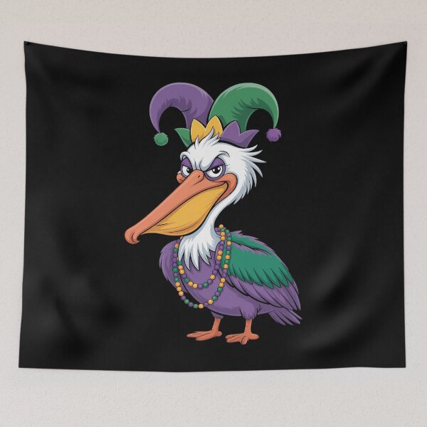 Item preview, Mardi Gras Pelican Louisiana Parade Animal Lover designed and sold by PunkNation-Arts.