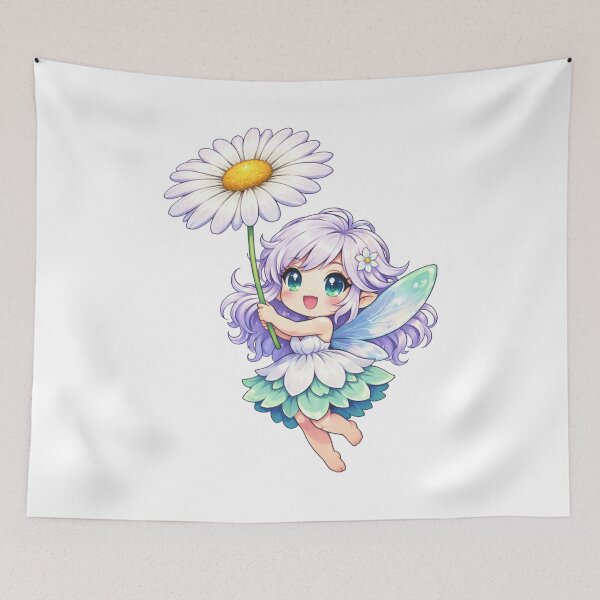 Item preview, Adorable Chibi Daisy Fairy – Whimsical Garden Sprite Graphic designed and sold by FatmaElhofy.