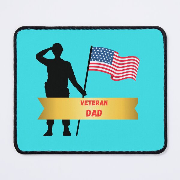 Item preview, Proud American Veteran Dad – Patriotic Military Father USA Flag Design designed and sold by photoart1854.