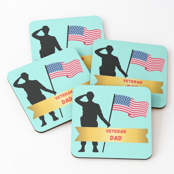 Item preview, Proud American Veteran Dad – Patriotic Military Father USA Flag Design designed and sold by photoart1854.
