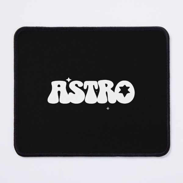 Item preview, ASTRO Space Aesthetic Bubble Letter Design with Star Cutout | Cosmic Typography Art designed and sold by Bright Nest Studio.