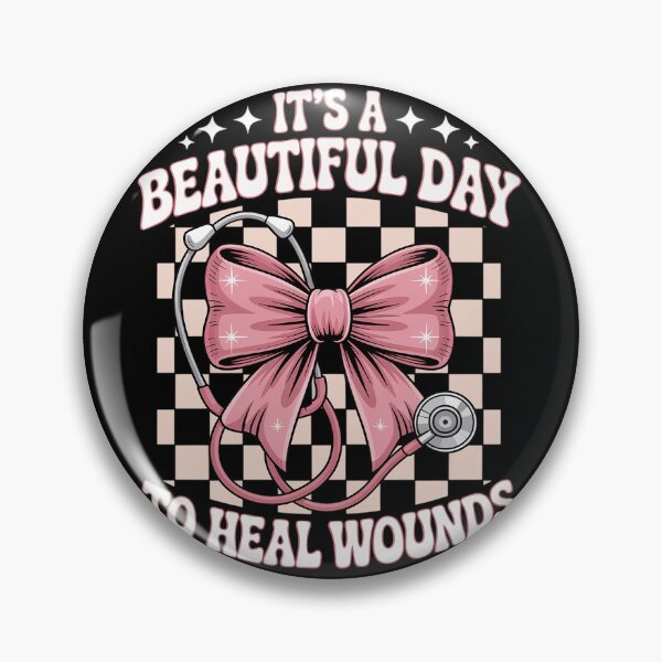 Item preview, Its A Beautiful Day To Heal Wounds Coquette Bow Nurse Week designed and sold by BlassmausArt.