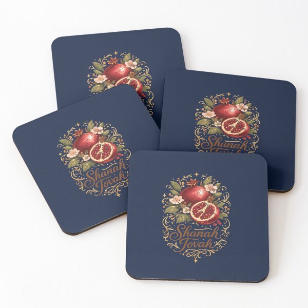 Item preview, Shanah Tovah Pomegranate Floral Elegant designed and sold by Thank-HaShem.