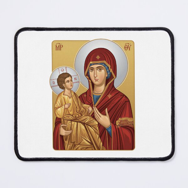 Item preview, Holy Mother Of God East Europian Church Orthodox Religion Icon designed and sold by Blok45.