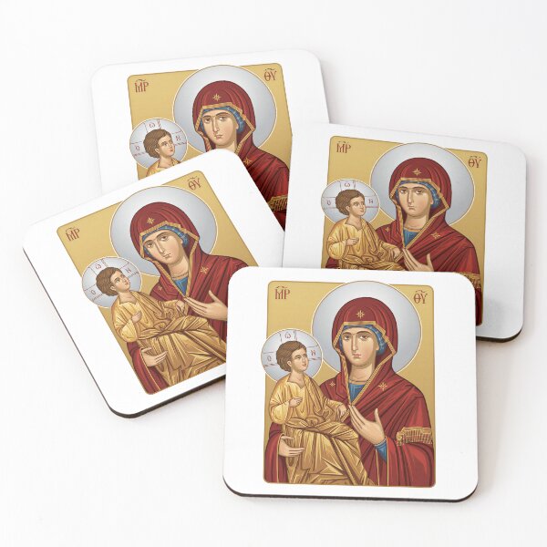 Item preview, Holy Mother Of God East Europian Church Orthodox Religion Icon designed and sold by Blok45.