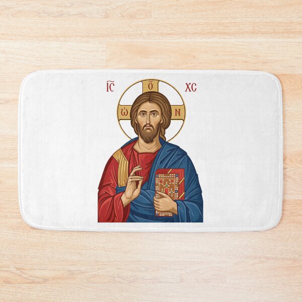 Item preview, Lord Jesus Christ East Europian Church Orthodox Religion Icon designed and sold by Blok45.