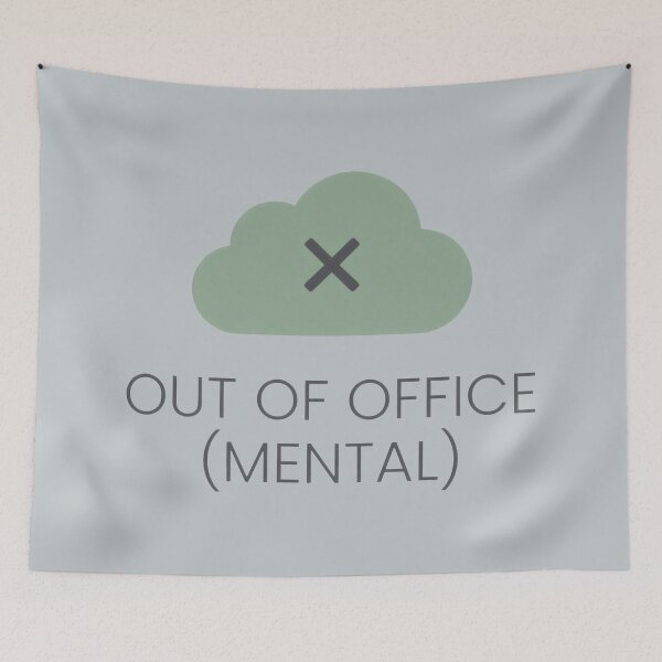 Item preview, Out Of Office Mental Health Minimalist designed and sold by SplashTastic.