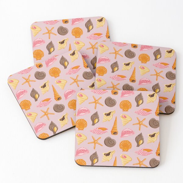 Item preview, Shells Orange & Pink Pattern designed and sold by marniemorat.