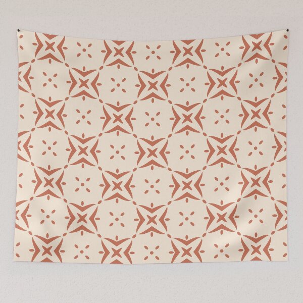 Item preview, Copper red & antique white abstract pattern designed and sold by Mint + Midnight.
