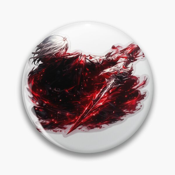 Item preview, Crimson Aura White Haired Fantasy Warrior designed and sold by Farheen786.