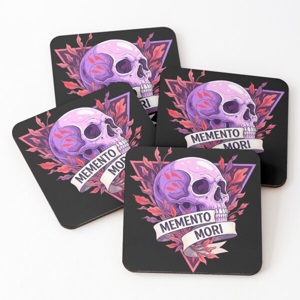 Item preview, Memento Mori Purple Pink Skull and Foliages designed and sold by nuel-art.
