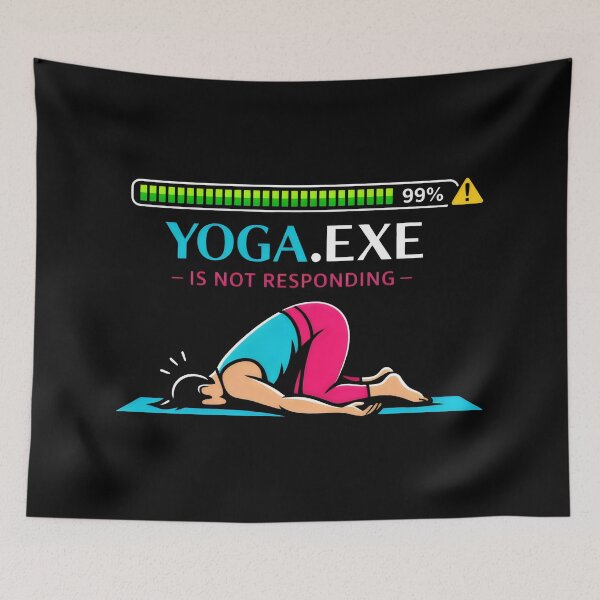 Item preview, Yoga Exe Not Responding Child Pose designed and sold by SplashTastic.
