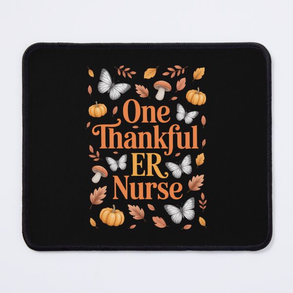 Item preview, One Thankful ER Nurse Thanksgiving Turkey Nurse Cute designed and sold by PunkNation-Arts.