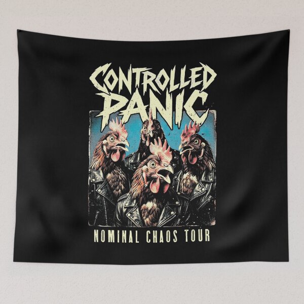 Item preview, Band Chickens Controlled Panic Funny Rock Music Musician designed and sold by GrandeDuc.