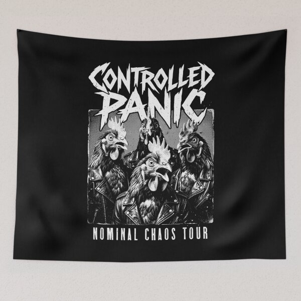 Item preview, Band Chickens Controlled Panic Funny Rock Music Musician designed and sold by GrandeDuc.
