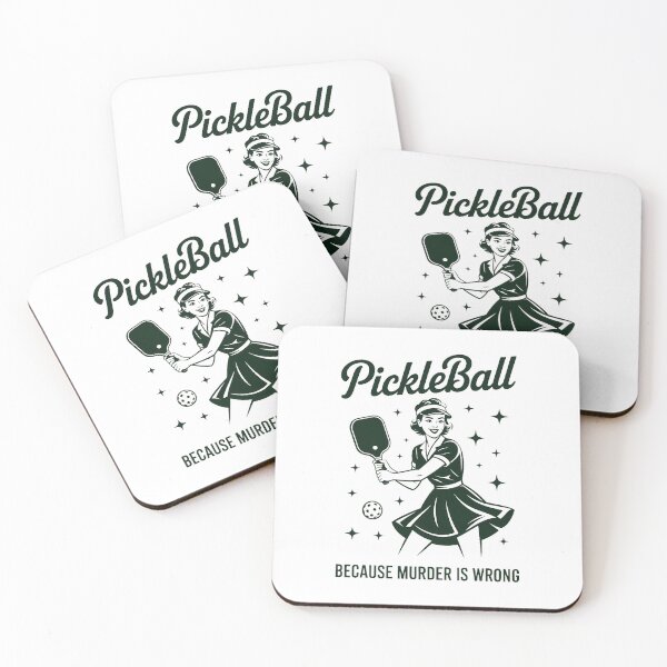 Artikelvorschau, Pickleball, weil Mord falsch ist – für Pickleball-Liebhaber entworfen und verkauft von PunkNation-Arts.