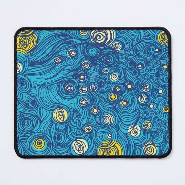Item preview, Swirly Starry Night Pattern – Celestial Galaxy Aesthetic, Dreamy Night Sky Illustration, Cosmic Stars & Whimsical Swirl Design designed and sold by trendieprints.