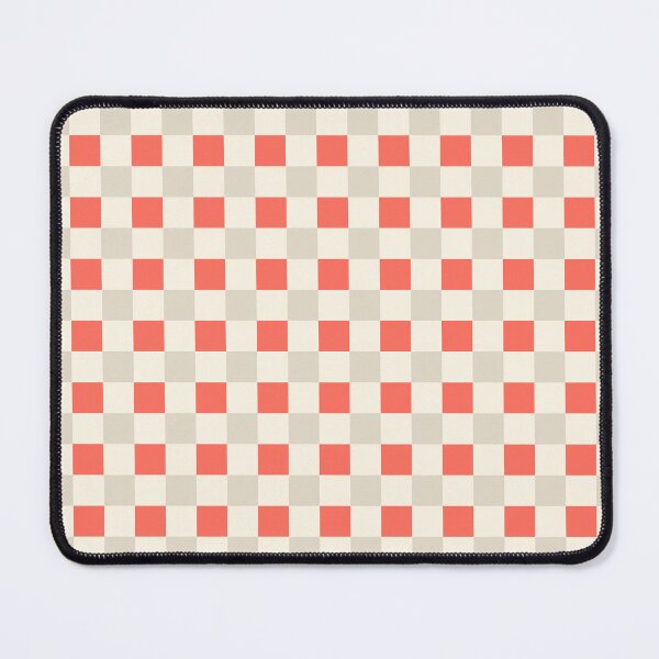 Item preview, Bittersweet, bone & old lace colors checkered designed and sold by Mint + Midnight.