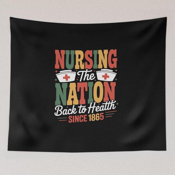 Item preview, Pride Life Black History Melanin Nurse since 1865 designed and sold by BlassmausArt.
