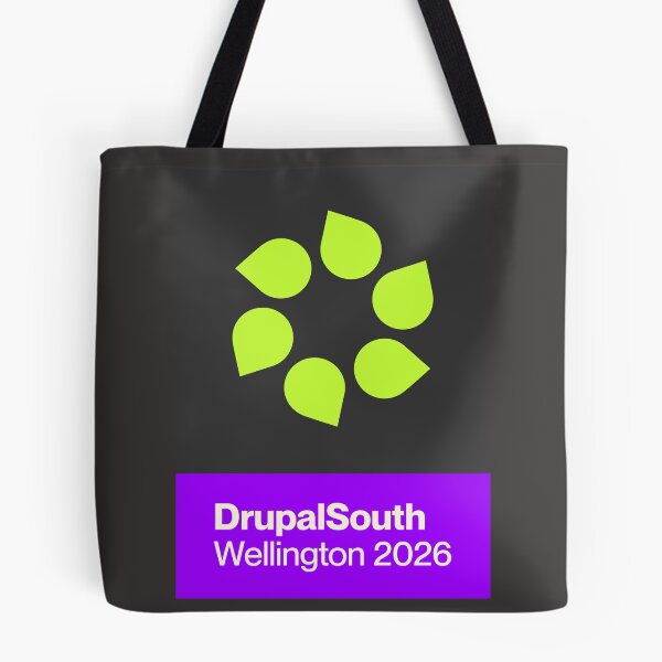 Item preview, Copy of DrupalSouth Wellington 2026 stacked designed and sold by DrupalSouth.