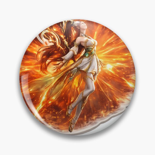 Item preview, Blazing Power Anime Energy Warrior designed and sold by Farheen786.