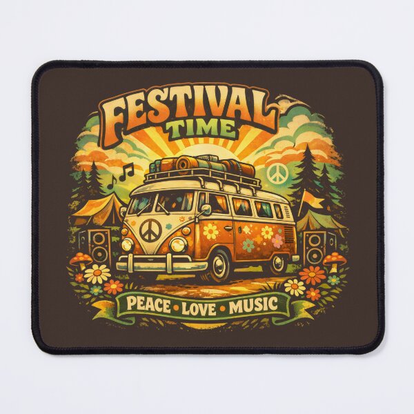 Item preview, Festival Time Peace Love Music Van designed and sold by SplashTastic.