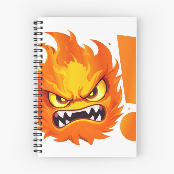 Item preview, Angry Fire Emoji Sticker – Fiery Rage Character Graphic designed and sold by The-ADDesign.