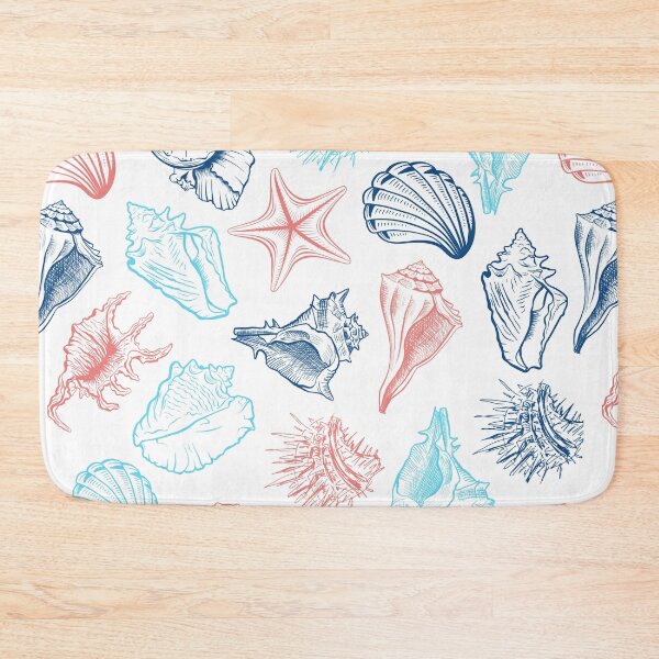 Item preview, Pastel Seashell Pattern – Coastal Beach Aesthetic, Cute Shell Illustration, Soft Summer Ocean Vibes Design designed and sold by trendieprints.