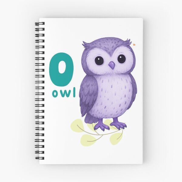 Item preview, Cute Owl Alphabet Letter O Animal Kids Toddler Design designed and sold by SassiBermark.