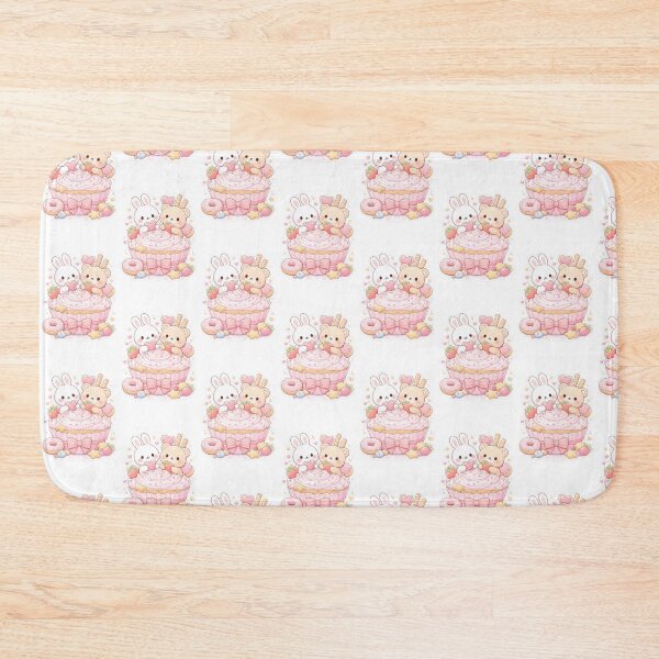 Item preview, Kawaii Bunny Bear Cupcake Sweet Sticker designed and sold by MiniYume.