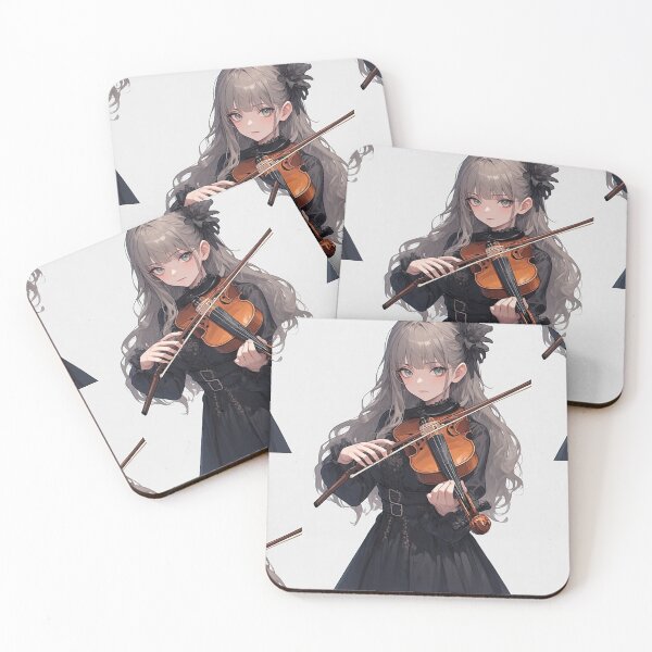Item preview, Gothic anime girl with violin designed and sold by ArtsJulian.