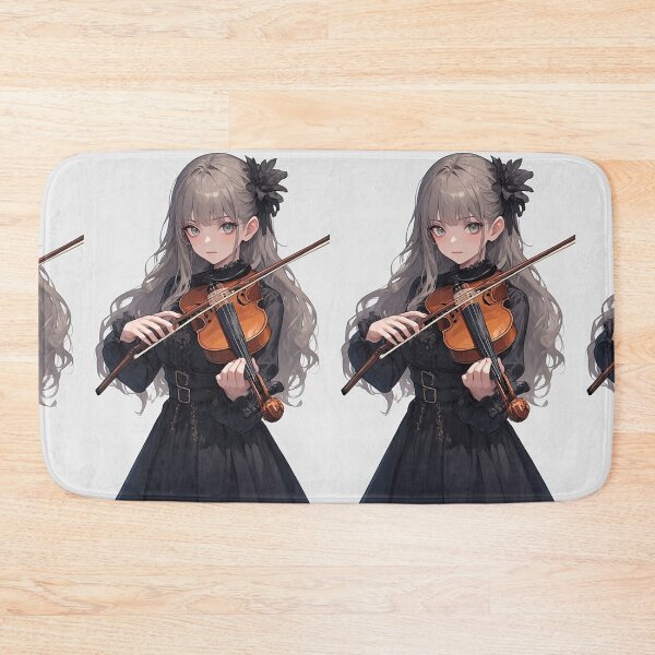 Artikelvorschau, Gothic-Anime-Mädchen mit Geige entworfen und verkauft von ArtsJulian.