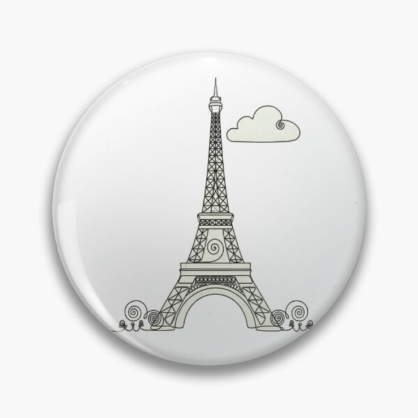 Item preview, Minimal Line Art-Eiffel Tower designed and sold by DinsignStudio.