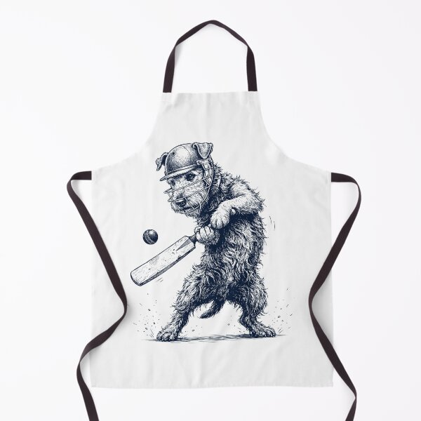 Item preview, Vintage Airedale Terrier Playing Cricket Player Dog Lover designed and sold by DoodleTortle.