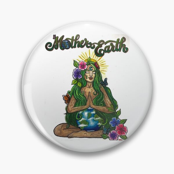 Item preview, Gaia Nature Goddess - Hand-Drawn Fine Art Illustration designed and sold by WhitneyEloise Creations.