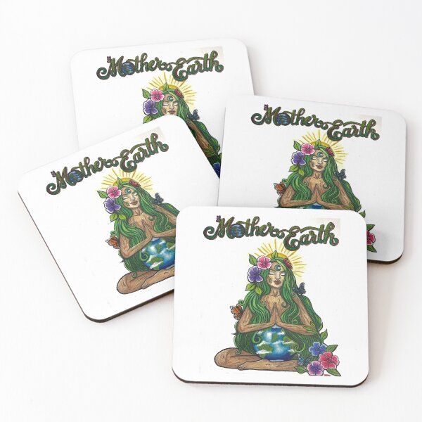 Item preview, Gaia Nature Goddess - Hand-Drawn Fine Art Illustration designed and sold by WhitneyEloise Creations.