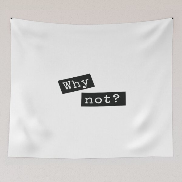 Item preview, Minimalist WHY NOT Quote Design | Bold Motivational Typography for Daily Inspiration designed and sold by Bright Nest Studio.