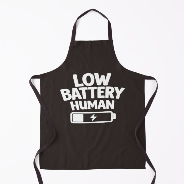 Item preview, Low Battery Human Funny T-Shirt, Introvert Humor Minimal Quote, Relatable Meme Design designed and sold by Artbysarmina.
