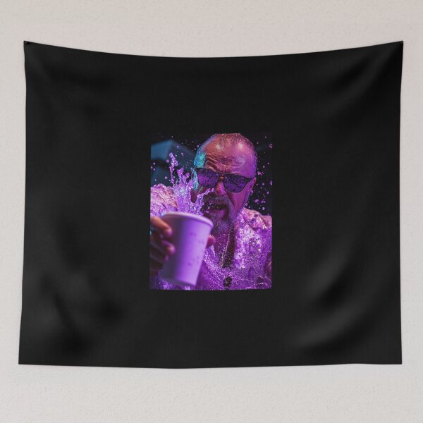 Item preview, Walter Sobchak Purple Drip Art Print designed and sold by WockWave.